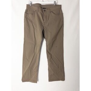 prAna Pants Mens 34 Tan Slim Fit Hiking Cargo Activewear Mountaineering